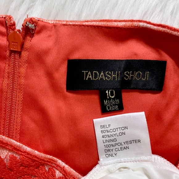 SOLD-Tadashi Embroidered Lace Cocktail Dress - Picture 12 of 14